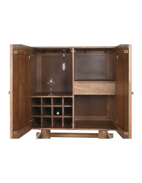Range Bouteilles Home ESPRIT Naturel 90 x 45 x 156 cm