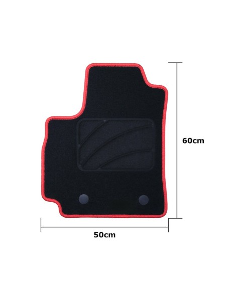 Set de tapis de voitures OCC Motorsport OCCRT0055RD Renault Arkana (2021) 5 Pièces