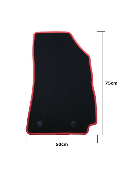 Set de tapis de voitures OCC Motorsport OCCRT0055RD Renault Arkana (2021) 5 Pièces