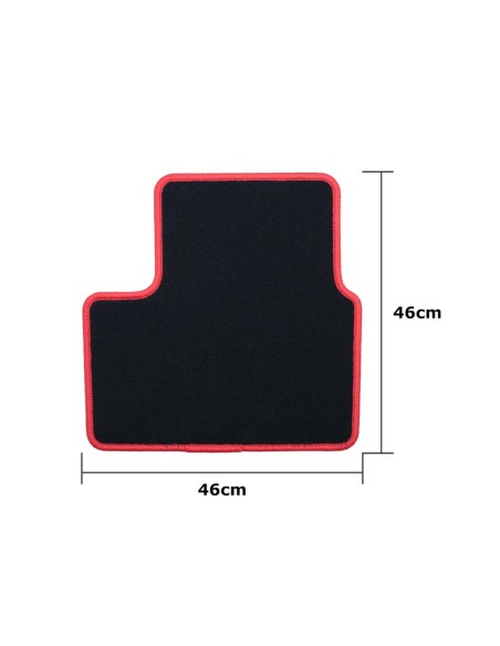 Set de tapis de voitures OCC Motorsport OCCRT0055RD Renault Arkana (2021) 5 Pièces