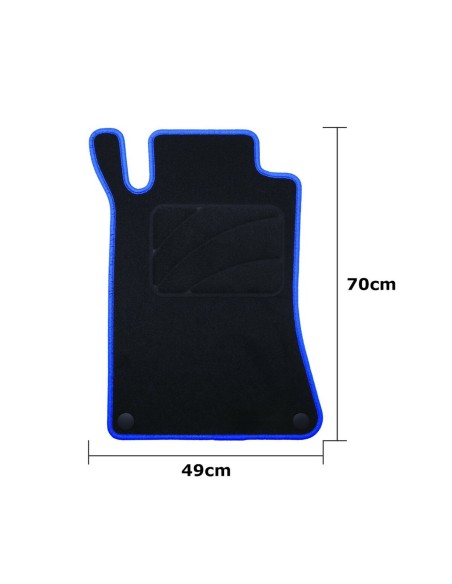 Set de tapis de voitures OCC Motorsport OCCMC0058BL Noir Mercedes W203 Clase C Sedan-CLC 5 Pièces