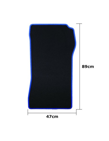 Set de tapis de voitures OCC Motorsport OCCMC0058BL Noir Mercedes W203 Clase C Sedan-CLC 5 Pièces