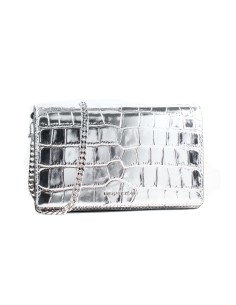 Sac à Bandoulière Michael Kors 32F4SJ6C8K-SILVER Gris 22 x 14 x 6 cm
