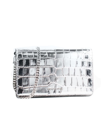 Sac à Bandoulière Michael Kors 32F4SJ6C8K-SILVER Gris 22 x 14 x 6 cm