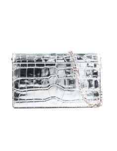 Sac à Bandoulière Michael Kors 32F4SJ6C8K-SILVER Gris 22 x 14 x 6 cm 2