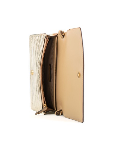 Sac à Bandoulière Michael Kors 32F4GJ6C8K-PALE-GOLD Doré 22 x 14 x 6 cm