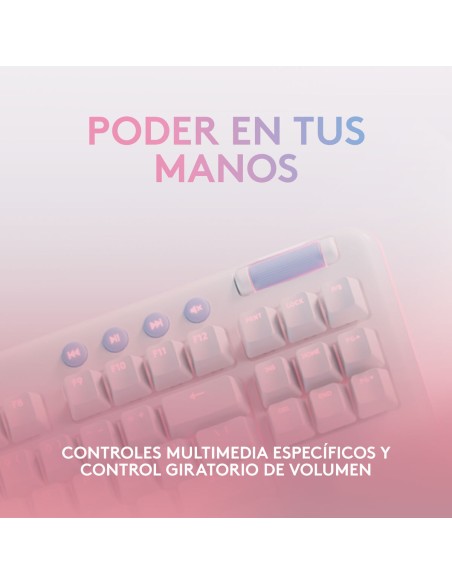 Clavier pour jeu Logitech Blanc Espagnol Qwerty QWERTY (Reconditionné A)