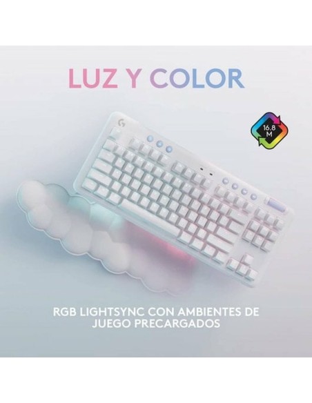 Clavier pour jeu Logitech Blanc Espagnol Qwerty QWERTY (Reconditionné A)