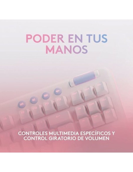Clavier pour jeu Logitech Blanc Espagnol Qwerty QWERTY (Reconditionné A)