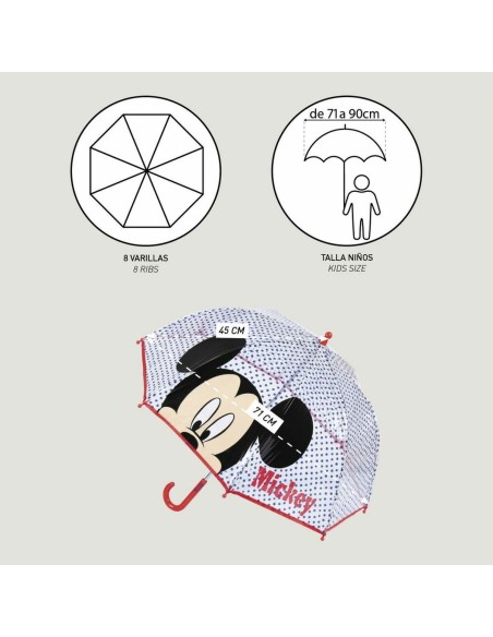 Parapluie Mickey Mouse Rouge 100 % POE