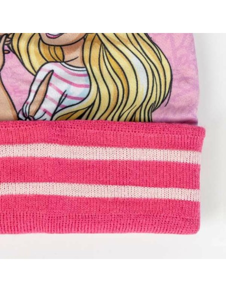 Bonnet, écharpe et gants Barbie 2-8 Ans