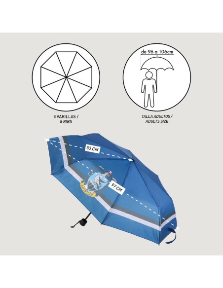 Parapluie pliable Harry Potter Ravenclaw