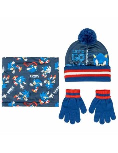 Bonnet, écharpe et gants Sonic 2-8 Ans