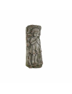 Cache-pot DKD Home Decor Fibre de Verre Gris Ange (29 x 22 x 74 cm)