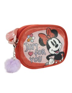 Sac à Bandoulière Minnie Mouse Rouge 14,5 x 10,5 x 4,0 cm