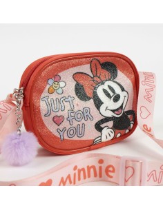 Sac à Bandoulière Minnie Mouse Rouge 14,5 x 10,5 x 4,0 cm 2