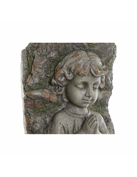 Cache-pot DKD Home Decor Fibre de Verre Gris Ange (29 x 22 x 74 cm)