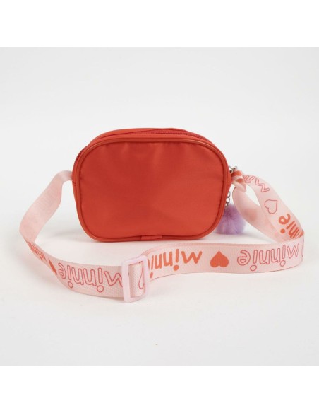 Sac à Bandoulière Minnie Mouse Rouge 14,5 x 10,5 x 4,0 cm