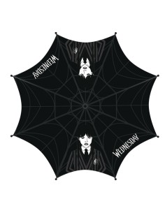 Parapluie Wednesday Noir matte black