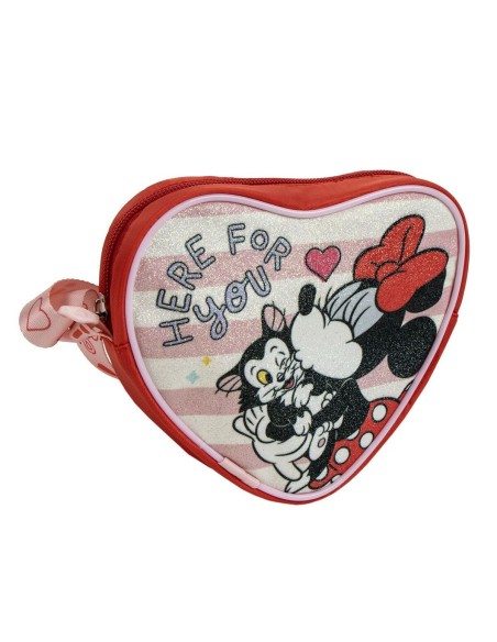 Sac à Bandoulière Minnie Mouse Rouge 15,0 x 14,0 x 4,0 cm