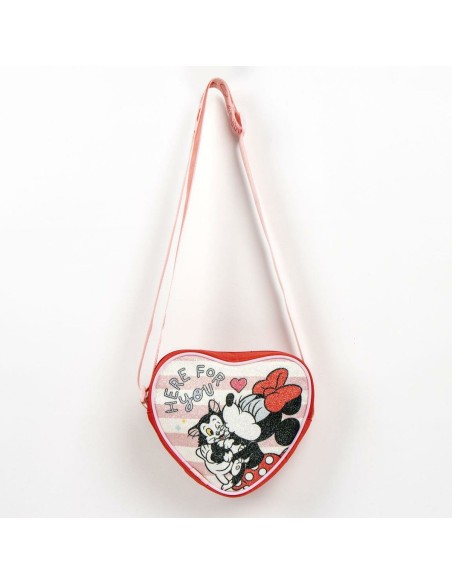 Sac à Bandoulière Minnie Mouse Rouge 15,0 x 14,0 x 4,0 cm