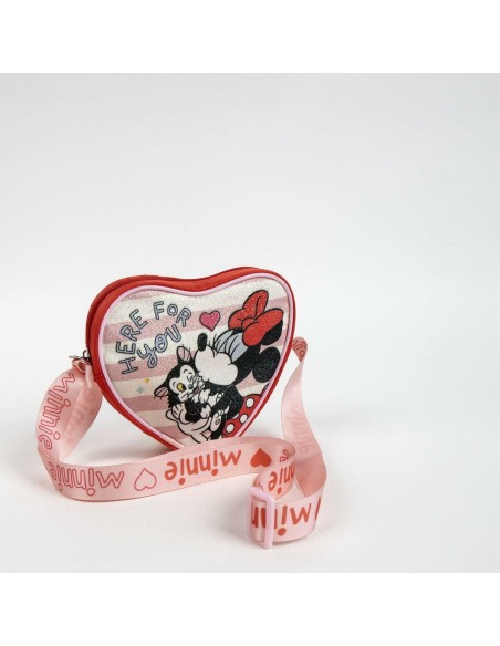 Sac à Bandoulière Minnie Mouse Rouge 15,0 x 14,0 x 4,0 cm
