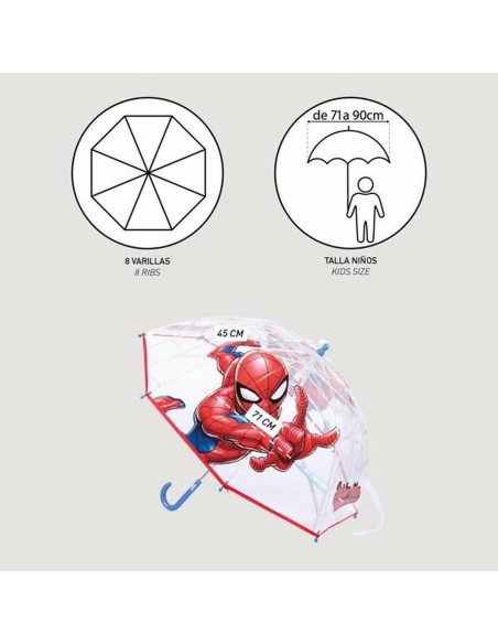 Parapluie Spider-Man Rouge 45 cm