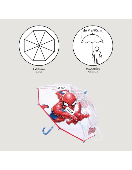 Parapluie Spider-Man Rouge 45 cm