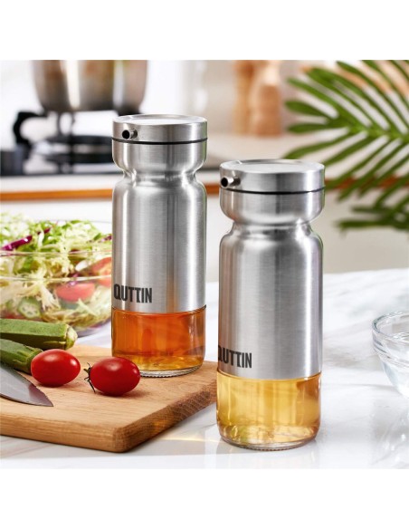 Huilier Quttin Transparent Argenté Acier inoxydable 0,36 L (12 Unités)
