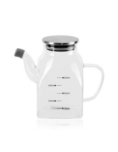 Huilier La Mediterránea Transparent Argenté Métal Verre Borosilicaté 0,5 L (12 Unités) 2