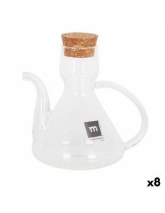 Huilier La Mediterránea Bell Transparent Silicone Verre Borosilicaté 275 ml (8 Unités)