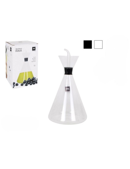 Huilier La Mediterránea Iraia Transparent Verre Borosilicaté 1 L (6 Unités)