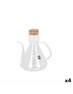 Huilier La Mediterránea Bell Transparent Silicone Verre Borosilicaté 1 L (4 Unités)