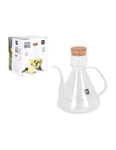 Huilier La Mediterránea Bell Transparent Silicone Verre Borosilicaté 1 L (4 Unités) 2