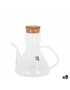 Huilier La Mediterránea Bell Transparent Silicone Verre Borosilicaté 500 ml (8 Unités)