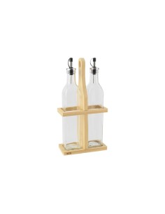Set de pansement Quttin Marron Transparent verre Bambou 0,5 L 2 Pièces (12 Unités) 2