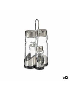 Set de pansement Anna Transparent Argenté 10 x 10 x 21 cm (12 Unités)