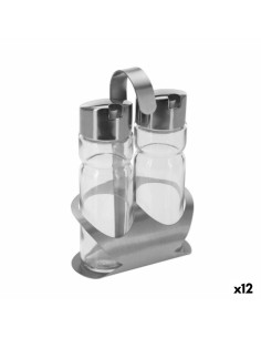 Set de pansement Transparent Argenté 12 x 8 x 19 cm (12 Unités)