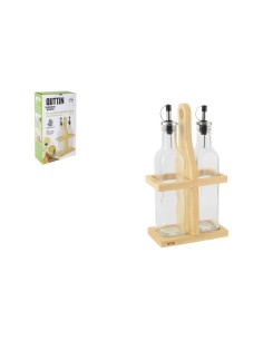 Set de pansement Quttin Marron Transparent verre Bambou 250 ml 2 Pièces (12 Unités) 2