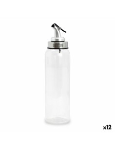 Huilier Quttin Transparent Argenté verre 0,5 L 6 x 6 x 26 cm (12 Unités)