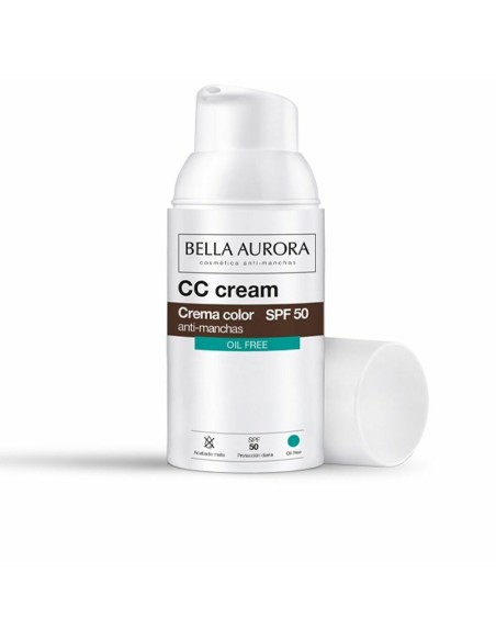 CC Cream Bella Aurora Spf 50 Sans huile (30 ml)