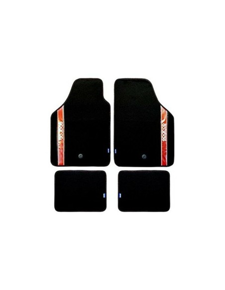 Set de tapis de voitures Sparco Strada 2012 B Universel Noir/Rouge (4 pcs)