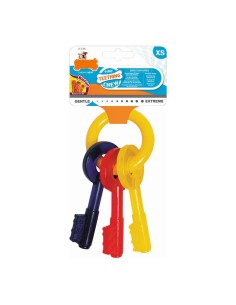 Jouet pour chien Nylabone Clés Bacon Taille L Nylon Thermoplastique Chiots 2