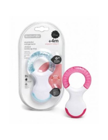 Anneau de dentition pour bébé Suavinex M + 4 Mois Réfrigérant