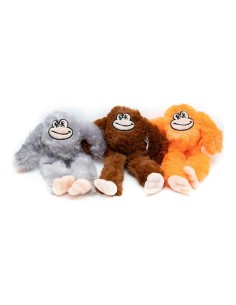 Jouet pour chien en peluche Gloria Iwazaru 11 x 44 x 45 cm Singe Gris 2