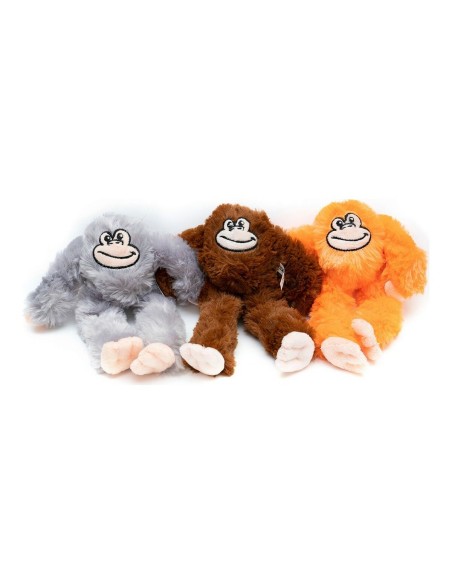 Jouet pour chien en peluche Gloria Iwazaru 11 x 44 x 45 cm Singe Gris