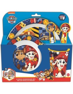 Set de vaisselle pour enfants The Paw Patrol Boy Rescue Pups 5 Pièces