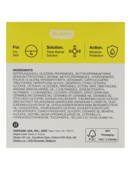 Crème visage DR.JART+ CERAMIDIN 50 ml