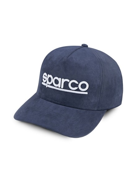 Casquette Sparco Suede Blue marine Bleu