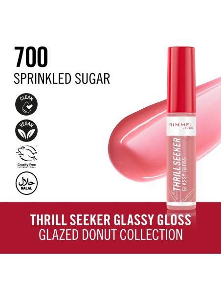 Brillant à lèvres Rimmel London THRILL SEEKER Nº 700-Sprinkled Sugar 6 ml